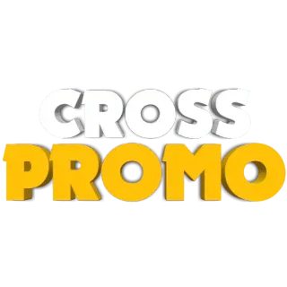 ✖️ CROSS PROMO croix, promo, promotion, publicité, marketing whatsapp sticker