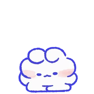 몽글몽글 토끼 몽몽이! By @KakaoEmoticon telegram stickers