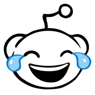 😂 ridere, lacrime, emoji, reddit, gioia telegram sticker