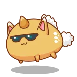 😎 animal, desenho animado, fofo, adesivo, personagem, óculos de sol telegram sticker