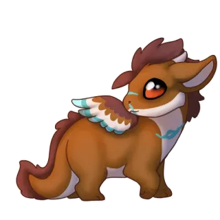 👀 naga, lucu, binatang, fantasi, kartun, makhluk telegram sticker