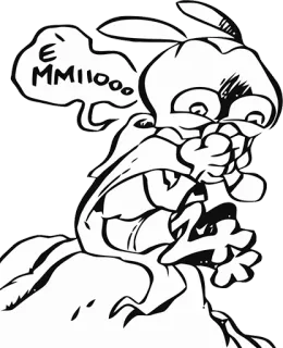 🤑 E' MIIIOOO... Dibujo animado, Animal, Exclamación, Bocadillo telegram sticker