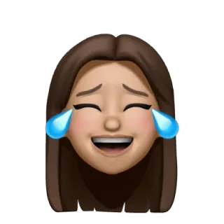 ❤️ Emoji, Chorando, Feliz, Rindo, Lágrimas whatsapp sticker