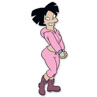 💁 Amy Wong Futurama cartone animato, animata, donna, personaggio telegram sticker