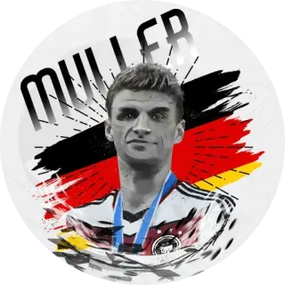 🇩🇪 Thomas Müller MULLER FB soccer, football, athlete, Germany, sports, muller whatsapp sticker