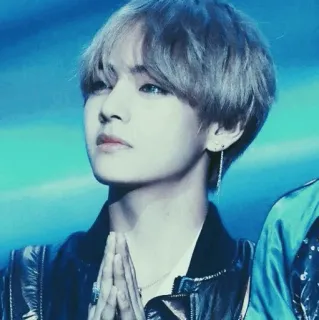 🎐 V Kpop, BTS, Piosenkarz, Idol, Portret, V, Kim Taehyung telegram sticker