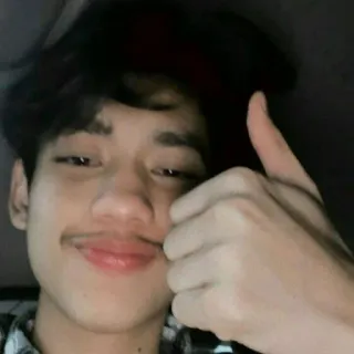 🚬 person, man, selfie, thumb up, portrait, indoamerican telegram sticker