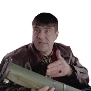 😷 Базука, Военный, Оружие, Мужчина, В помещении, Сцена из фильма whatsapp sticker