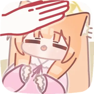 🤗 Ragazza anime, Animale domestico, Coccole in testa, Carino, Manga telegram sticker