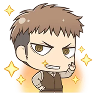 😏 anime, chibi, manga, sparkles telegram sticker