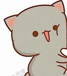 🤗 桃猫 น่ารัก, แมว, ลูกพีช, คาวาอิ, สติกเกอร์, การ์ตูน, สัตว์ telegram sticker