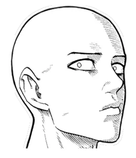 😨 head, face, drawing, sketch, ear, nose, eye, expression telegram sticker