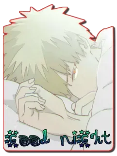 🥱 Good Night good night, sleepy, anime, character, illustration telegram sticker