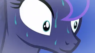 😧 Poni, Sudando, Dibujos animados, Asustado, Nervioso telegram sticker