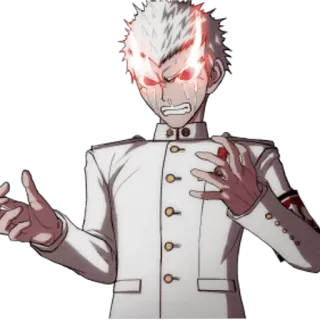 😭 Kiyotaka Ishimaru Danganronpa Anime, Personaggio, Danganronpa, Kiyotaka Ishimaru, Arrabbiato telegram sticker