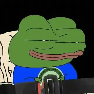 😊 Pepe the Frog лягушка, Пепе, интернет мем, мультфильм telegram sticker