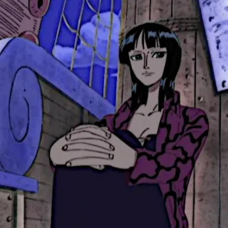 📜 Nico Robin One Piece 妮可·罗宾, 海贼王, 动漫, 漫画, 海盗 telegram sticker
