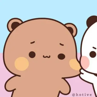 😊 @hotlve bears, cartoon, cute, love telegram sticker