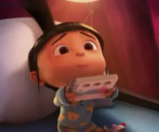 🥺 Agnes Despicable Me cartoon, girl, character, despicable me, agnes telegram sticker