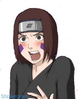 😠 Rin Nohara Naruto Anime, Kartun, Karakter, Rin, Naruto, Fanart whatsapp sticker