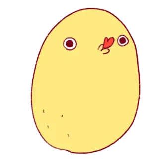 😘 птица, курица, цыпленок, милый, мультик telegram sticker