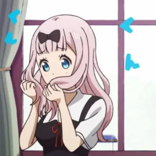 😢 Chika Fujiwara Kaguya-sama: Love Is War chika fujiwara, anime, kaguya-sama, cute, kawaii, funny, manga whatsapp sticker