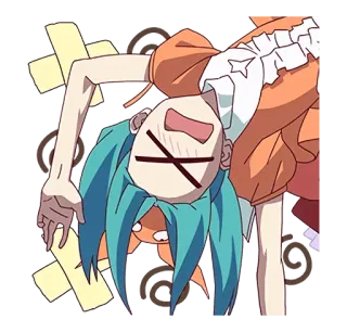 😖 애니메이션, 만화, 만화영화, 캐릭터, 죽음 telegram sticker