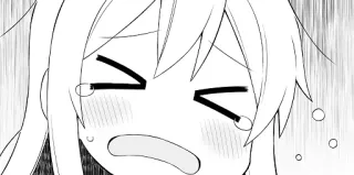 😣 anime, crying, tears, manga, sad whatsapp sticker