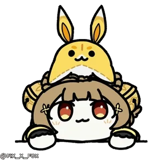 😀 Ganyu Genshin Impact whatsapp sticker