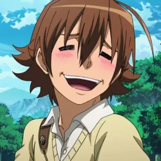 🥰 anime, manga, uśmiechnięty, postać, kreskówka telegram sticker