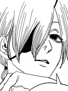 😐 Quanxi Chainsaw Man anime, manga, character, eyepatch, quanxi, chainsaw man telegram sticker