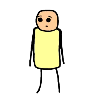 😯 stick figure, cartoon, character, illustration telegram sticker