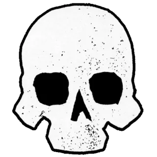 👽 đầu lâu, cái chết, nguy hiểm, xương, biểu tượng telegram sticker