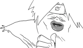 👍 funny, meme, grotesque, anime, caricature, humor, weird telegram sticker