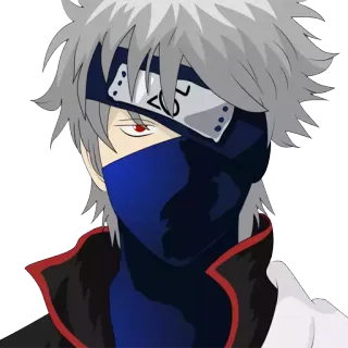 🍥 Sakatoshi Anime, Mangá, Personagem, Ninja, olhos vermelhos whatsapp sticker