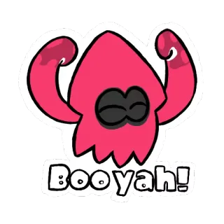 👍 Booyah! splatoon, lula, booyah, jogo telegram sticker