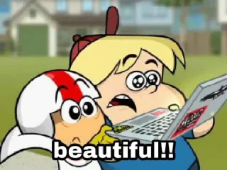 😍 beautiful!! Мультфильм, Счастливый, Милый, Дети telegram sticker