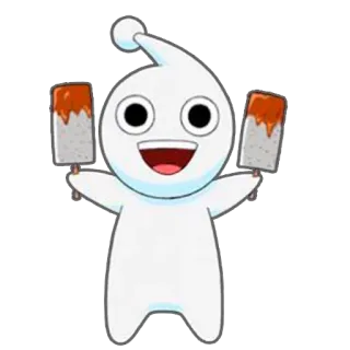 😄 Kartun, Karakter, Es krim, Es loli, Lucu telegram sticker
