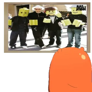 📺 DIGE44 lego, disfraces, grupo, gente, fiesta telegram sticker