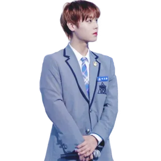 🙄 мальчик, kpop, айдол, форма, школьная форма whatsapp sticker