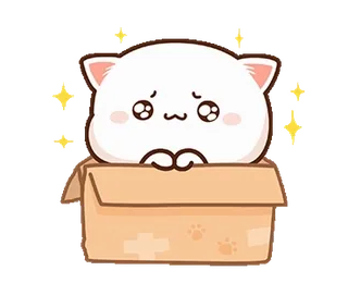 🥺 gatto, gattino, carino, animale, kawaii, adesivo, scatola telegram sticker