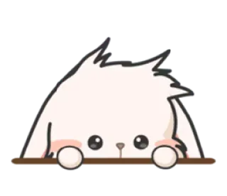 👀 kawaii, fofo, animal, fofinho, adesivo telegram sticker