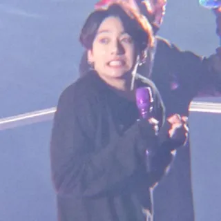 🐇 Jungkook kpop, singer, person, music, microphone, performance telegram sticker
