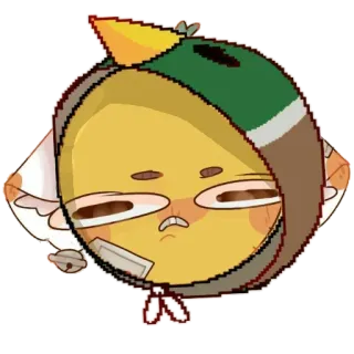 😳 dessin animé, canard, personnage, animal, mignon whatsapp sticker
