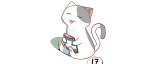 😝 gato, animal, fofo, kawaii, adesivo, desenho animado telegram sticker