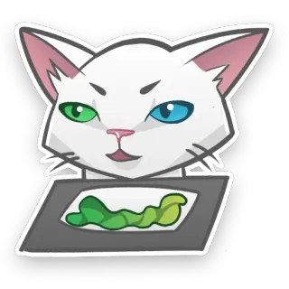 😾 cat, animal, pet, cute, sticker, cartoon telegram sticker