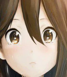 😳 anime, girl, portrait, cute, sad whatsapp sticker