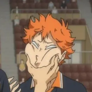 🍙 Hinata Shoyo Haikyuu!! anime, haikyuu, hinata, funny, volleyball telegram sticker