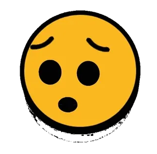 🥵 emoji, impactado, cara, expresión, amarillo whatsapp sticker