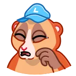 😢 loris, sticker, animal, cute, sleepy telegram sticker